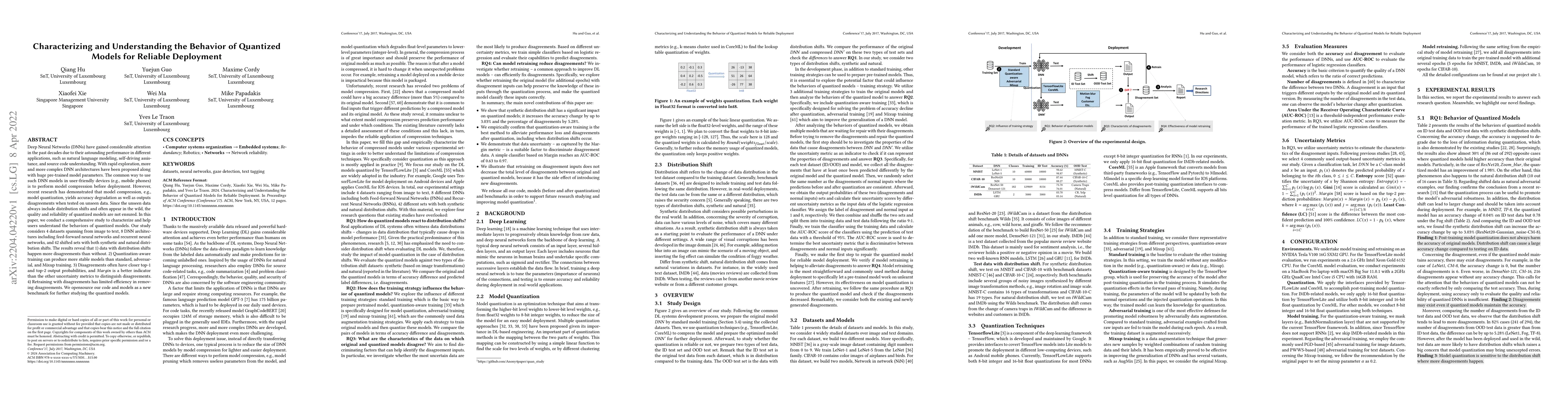 Thumbnail for Characterizing and Understanding the Behavior of Quantized Models for
  Reliable Deployment
