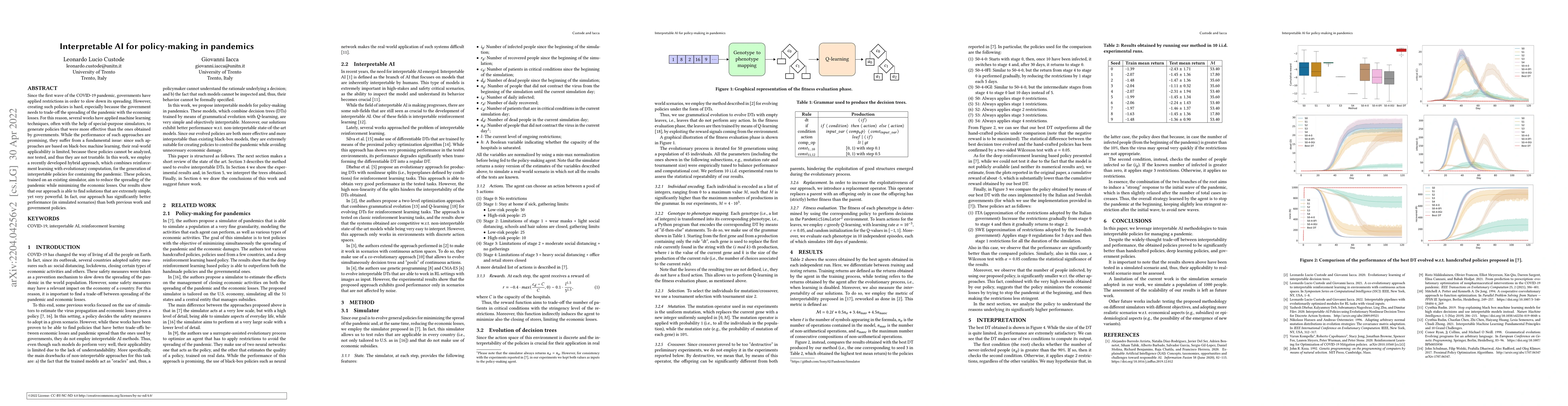 Thumbnail for Interpretable AI for policy-making in pandemics