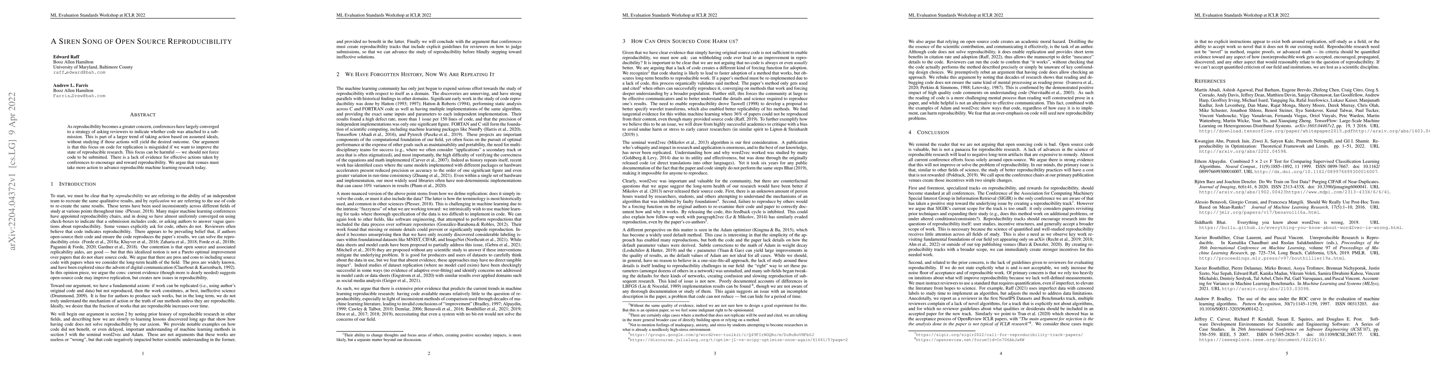 Thumbnail for A Siren Song of Open Source Reproducibility