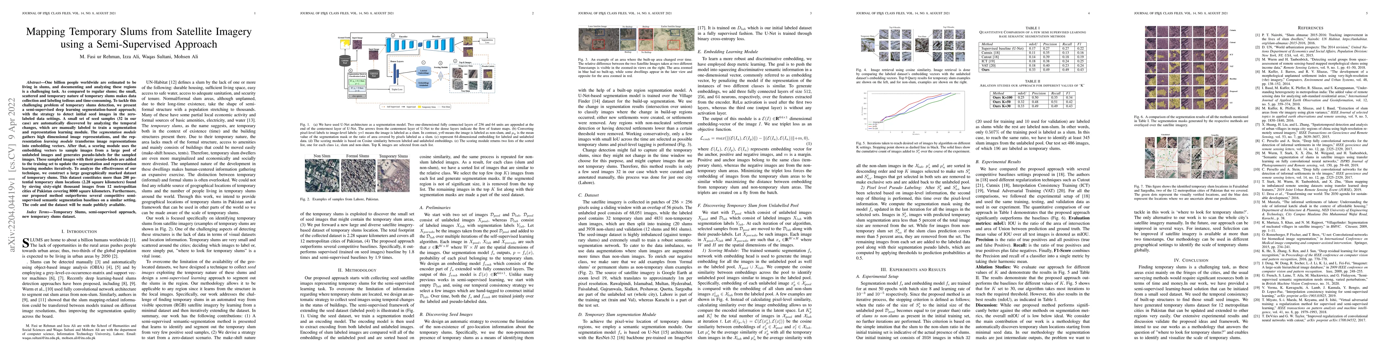 Thumbnail for Mapping Temporary Slums from Satellite Imagery using a Semi-Supervised
  Approach
