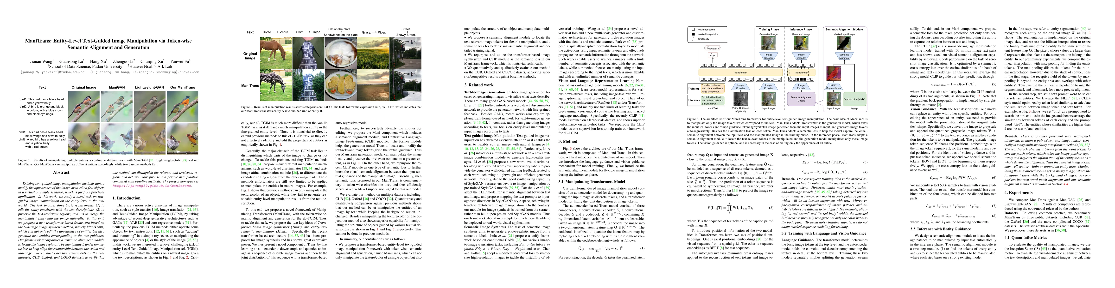 Thumbnail for ManiTrans: Entity-Level Text-Guided Image Manipulation via Token-wise
  Semantic Alignment and Generation