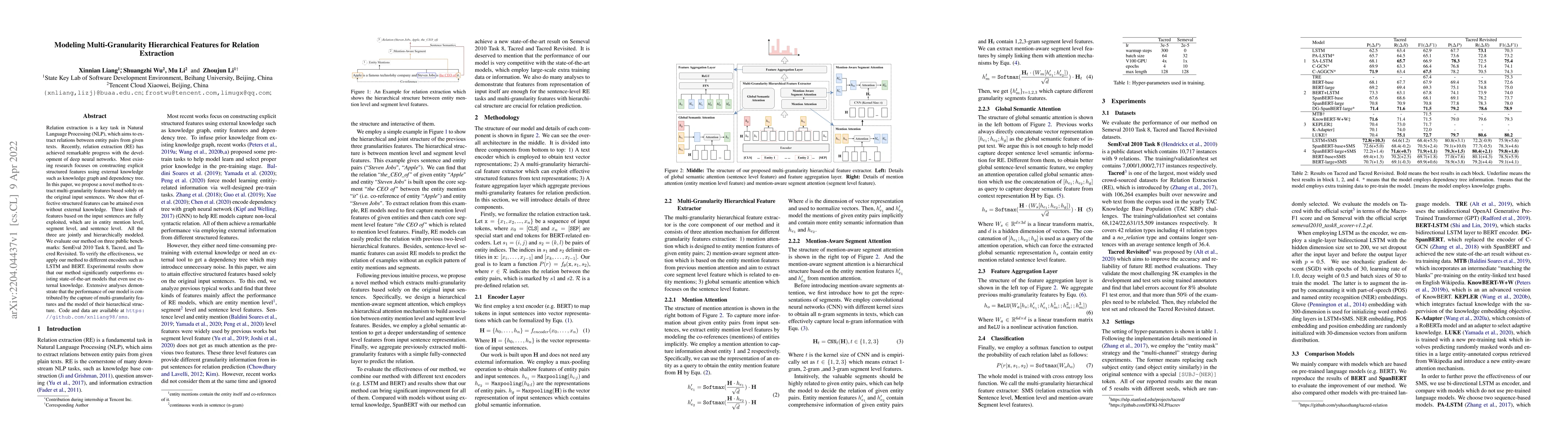 Thumbnail for Modeling Multi-Granularity Hierarchical Features for Relation Extraction
