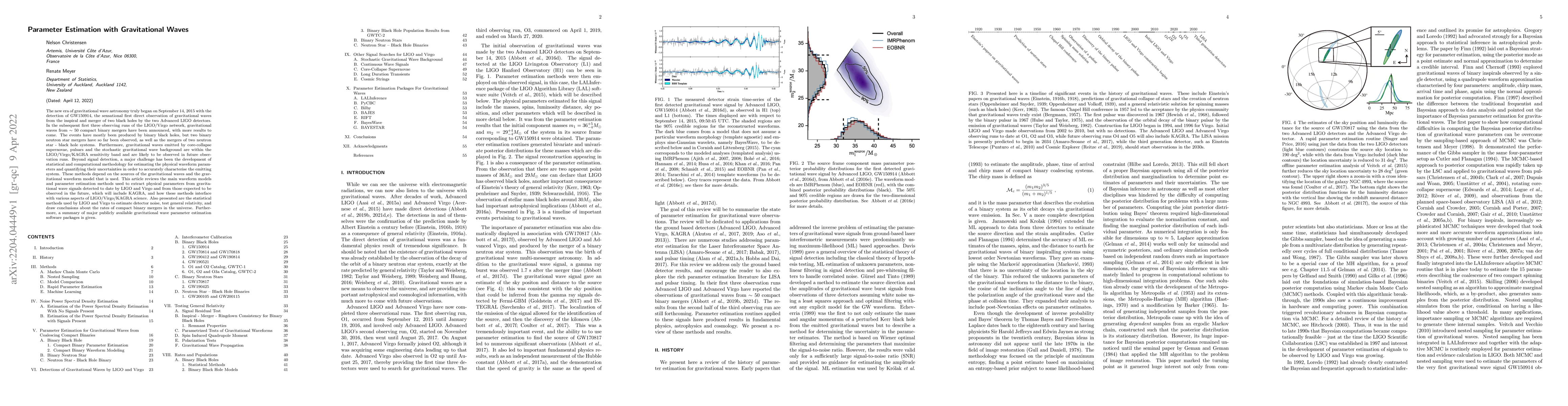Thumbnail for Parameter estimation with gravitational waves