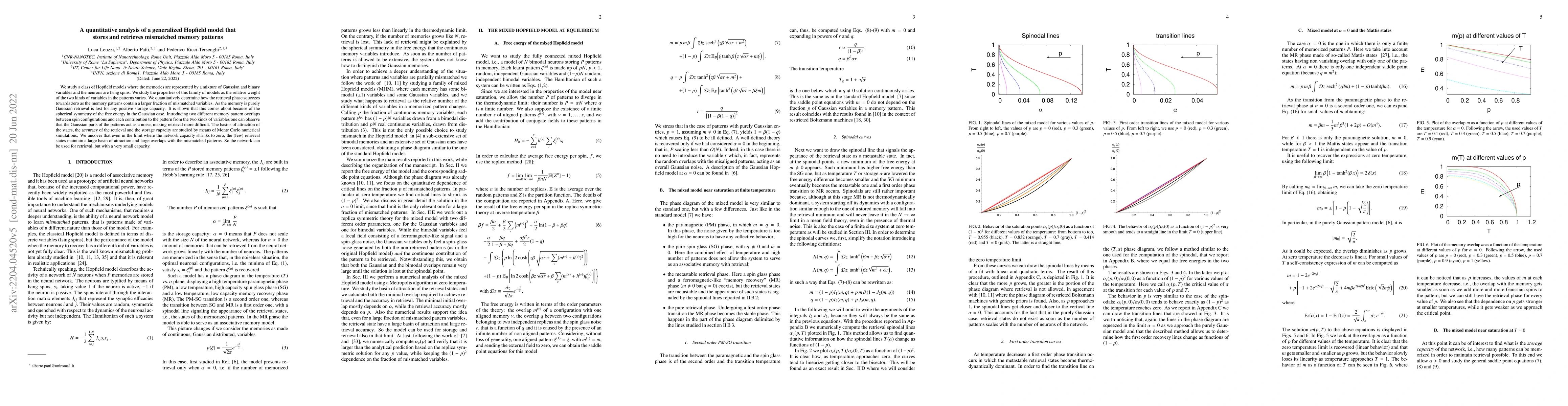 Thumbnail for A generalized Hopfield model to store and retrieve mismatched memory
  patterns