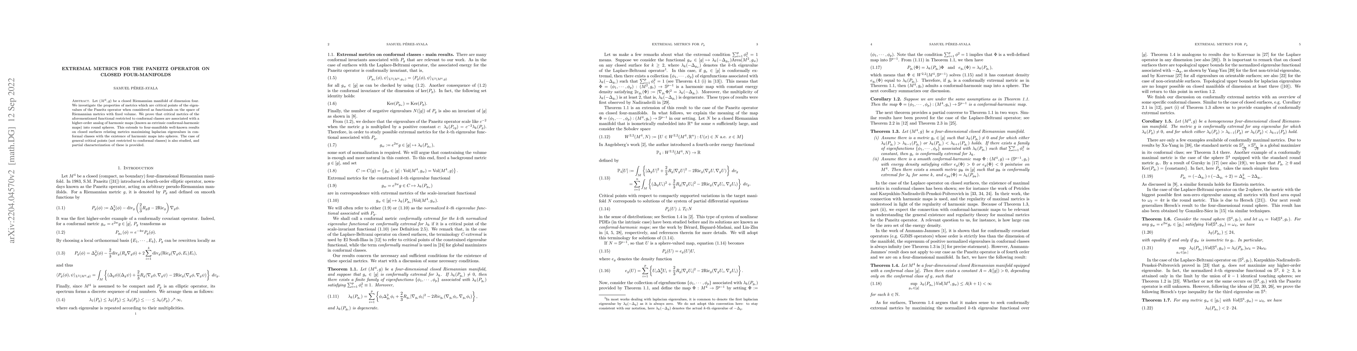 Thumbnail for Extremal metrics for the Paneitz Operator on closed four-Manifolds