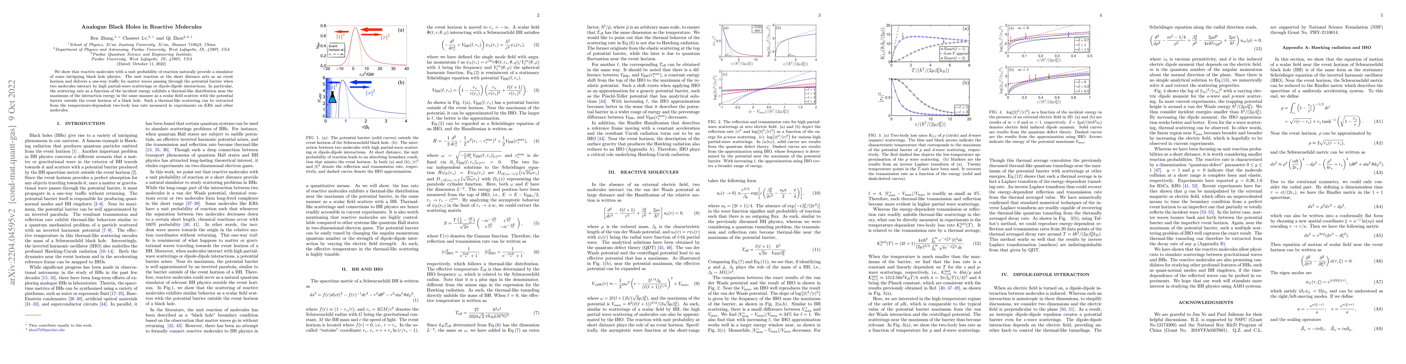 Thumbnail for Analogue Black Holes in Reactive Molecules