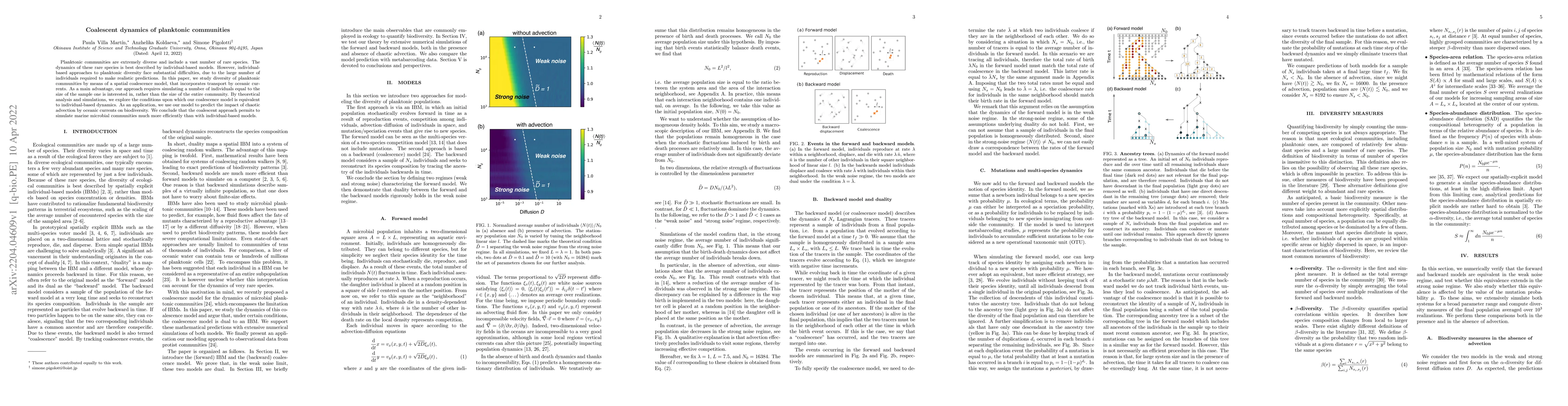 Thumbnail for Coalescent dynamics of planktonic communities