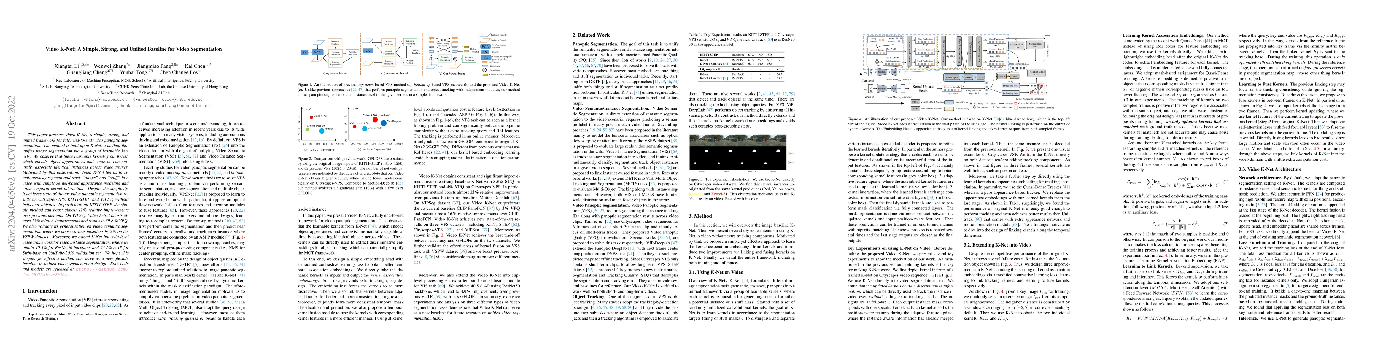 Thumbnail for Video K-Net: A Simple, Strong, and Unified Baseline for Video
  Segmentation
