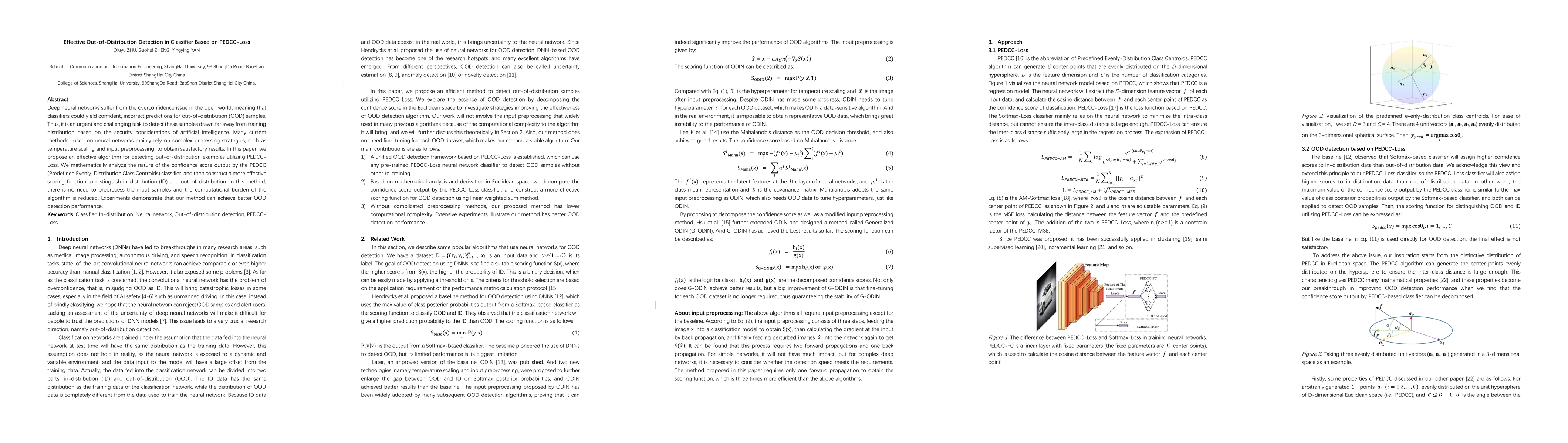 Thumbnail for Effective Out-of-Distribution Detection in Classifier Based on
  PEDCC-Loss