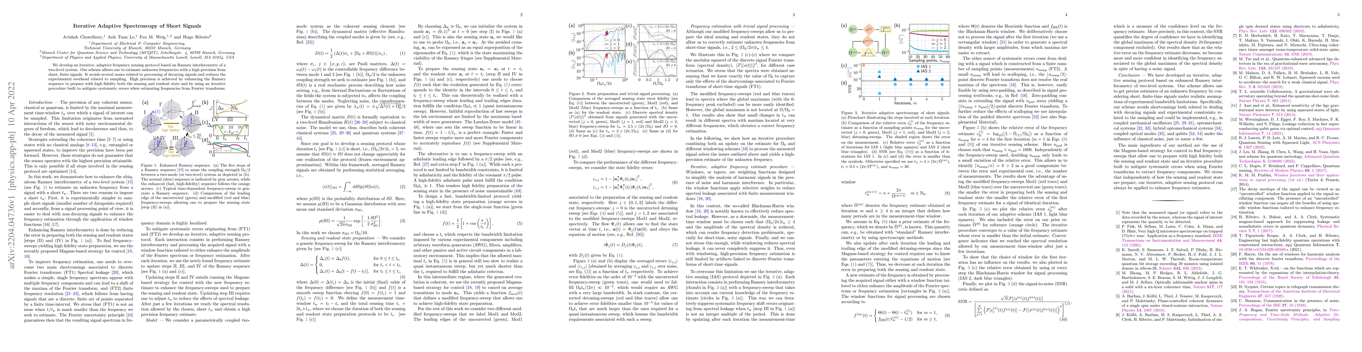 Thumbnail for Iterative Adaptive Spectroscopy of Short Signals