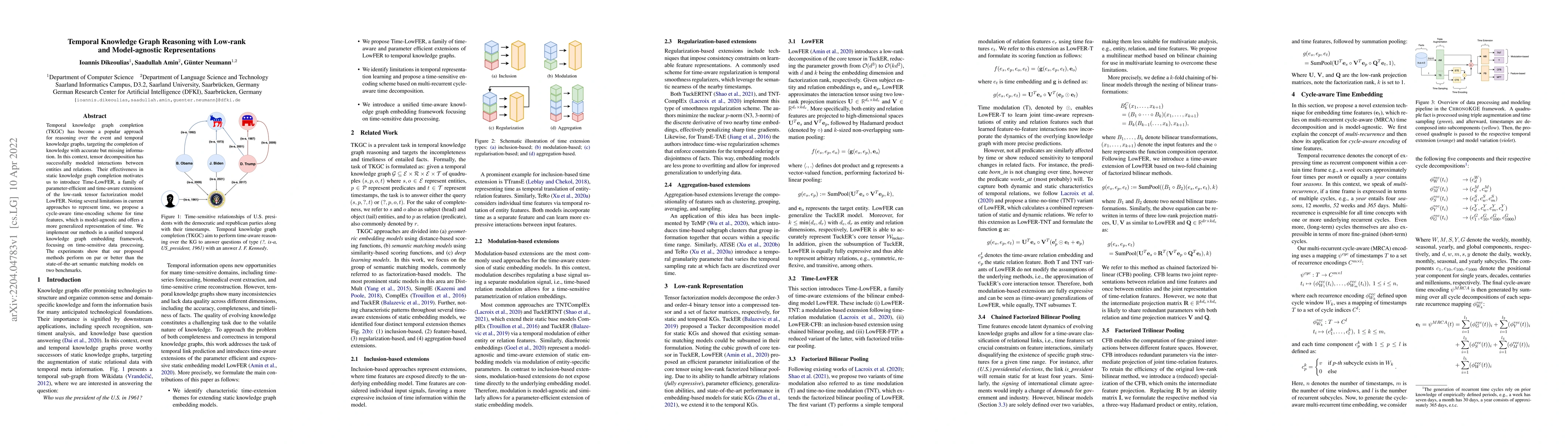 Thumbnail for Temporal Knowledge Graph Reasoning with Low-rank and Model-agnostic
  Representations