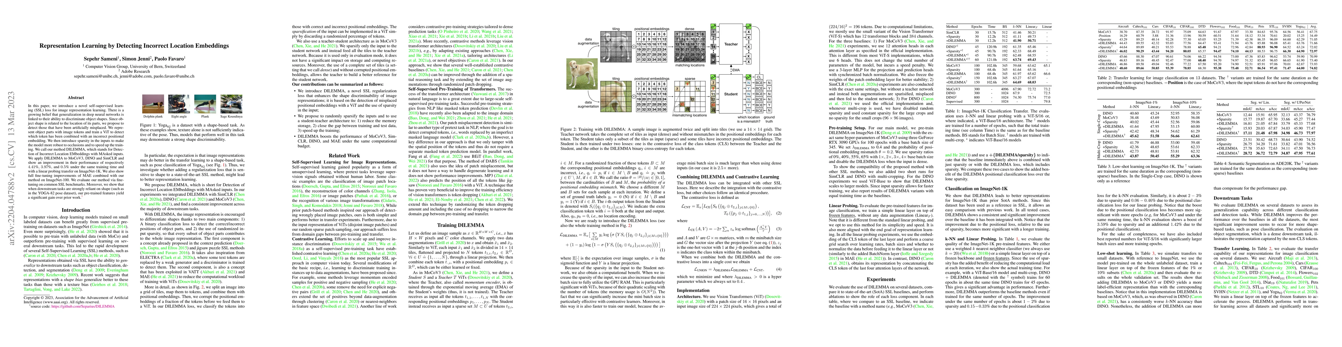 Thumbnail for Representation Learning by Detecting Incorrect Location Embeddings
