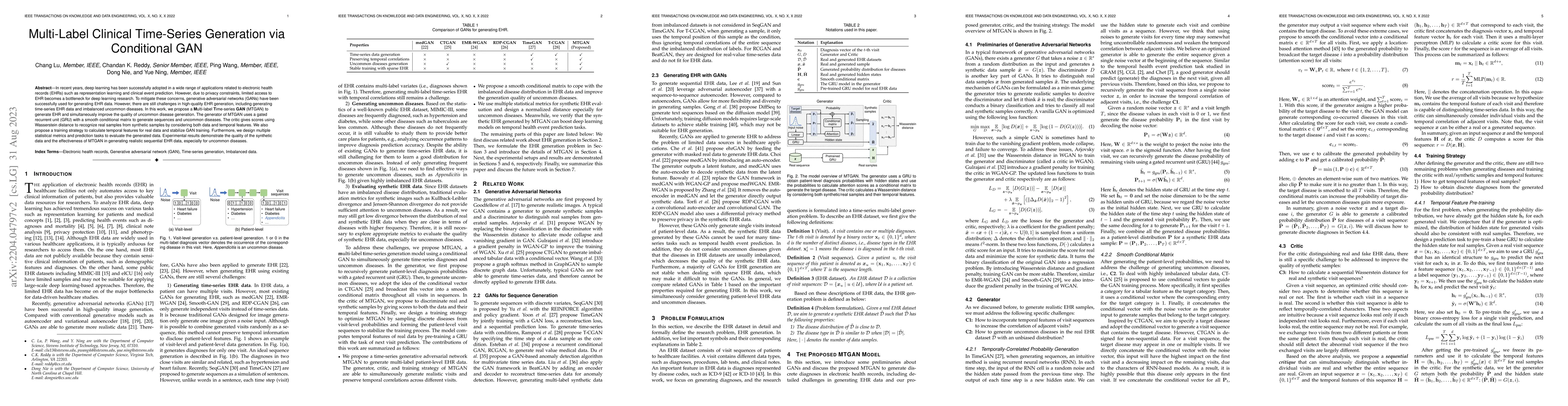 Thumbnail for Multi-Label Clinical Time-Series Generation via Conditional GAN