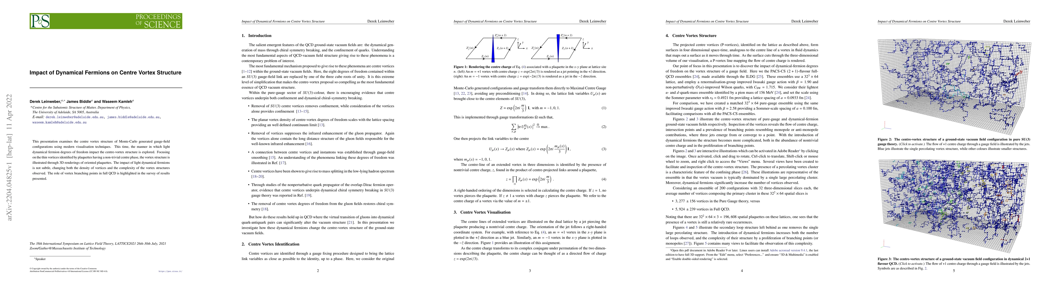 Thumbnail for Impact of Dynamical Fermions on Centre Vortex Structure