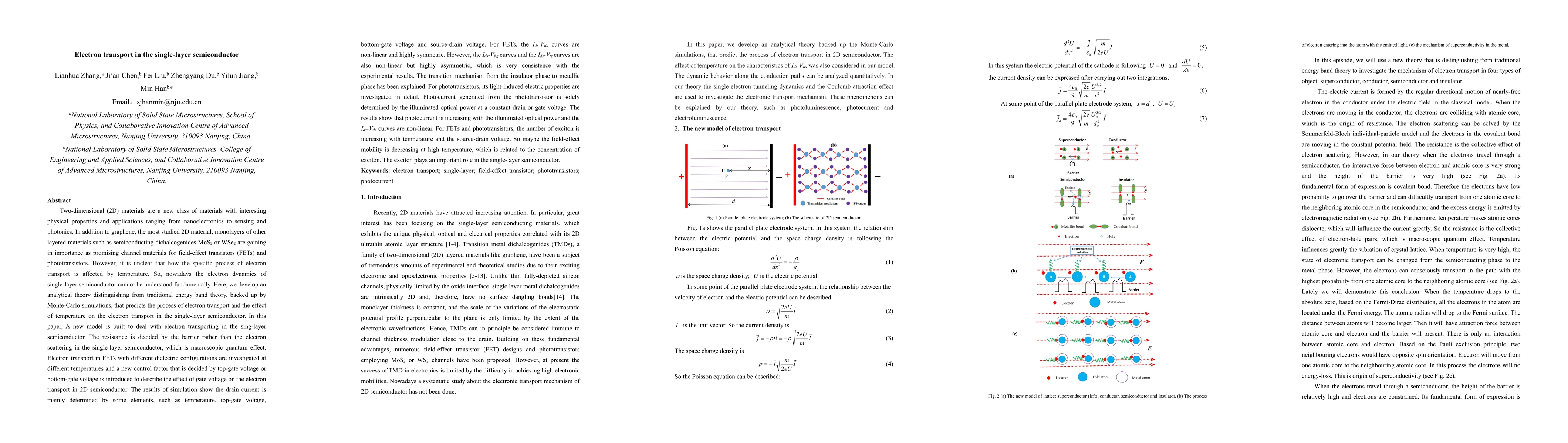 Thumbnail for Electron transport in the single-layer semiconductor