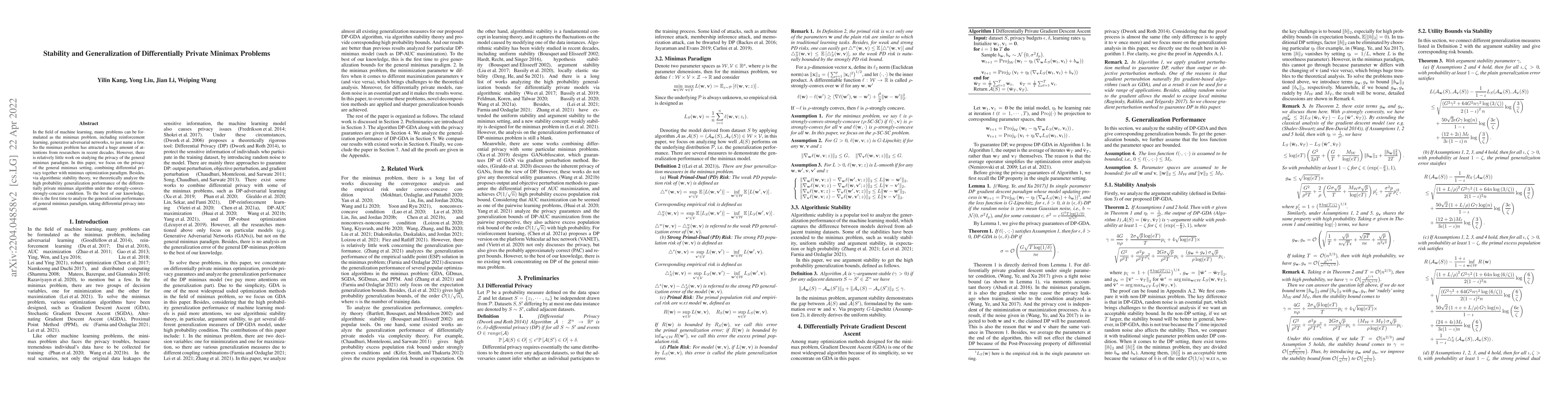 Thumbnail for Stability and Generalization of Differentially Private Minimax Problems