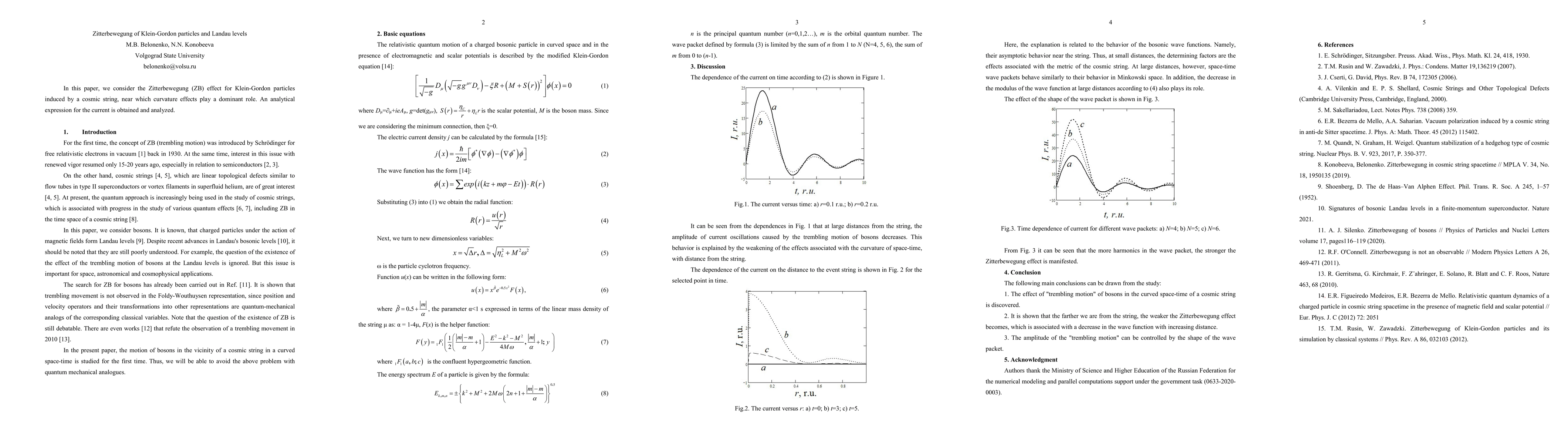 Thumbnail for Zitterbewegung of Klein-Gordon particles and Landau levels