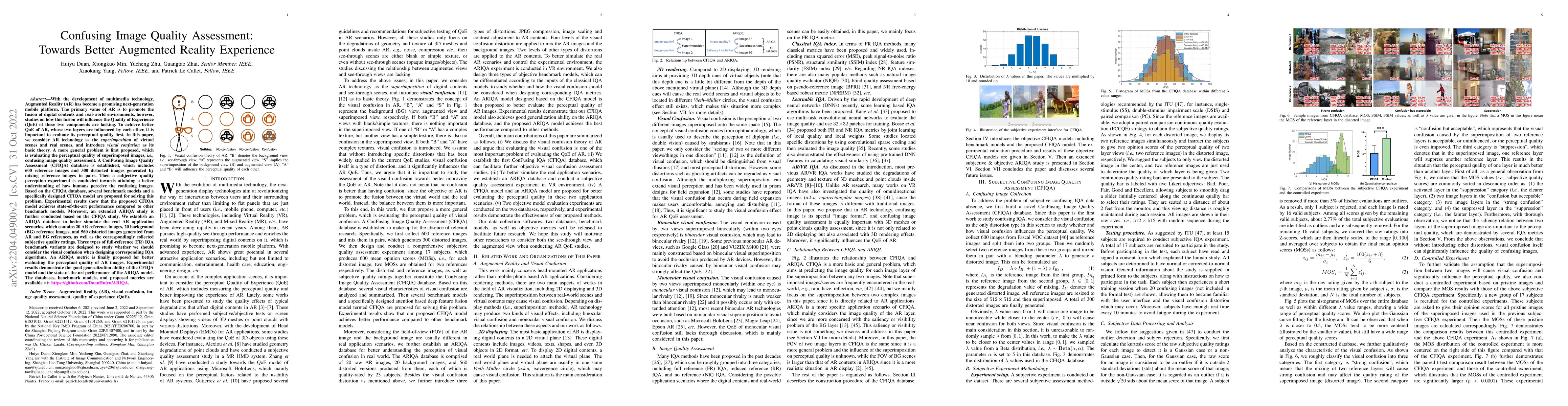 Thumbnail for Confusing Image Quality Assessment: Towards Better Augmented Reality
  Experience