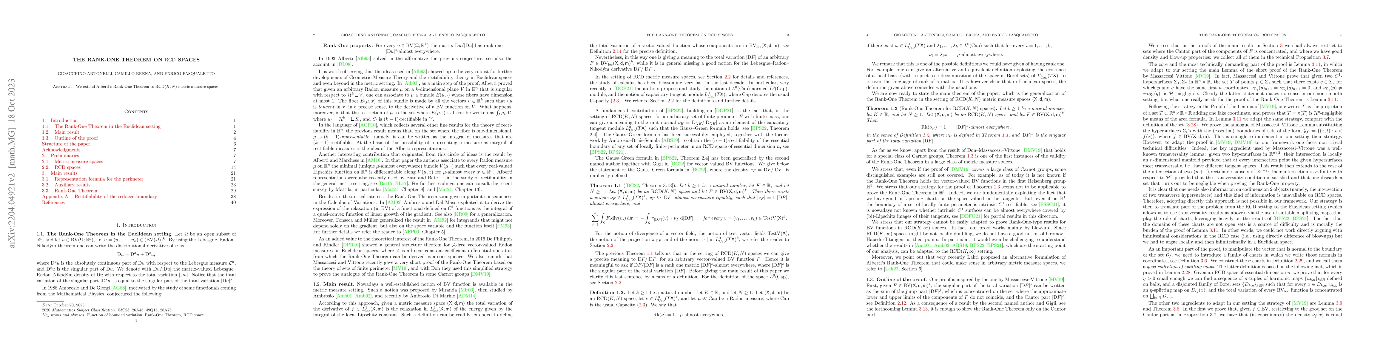 Thumbnail for The Rank-One Theorem on $\mathrm{RCD}$ spaces