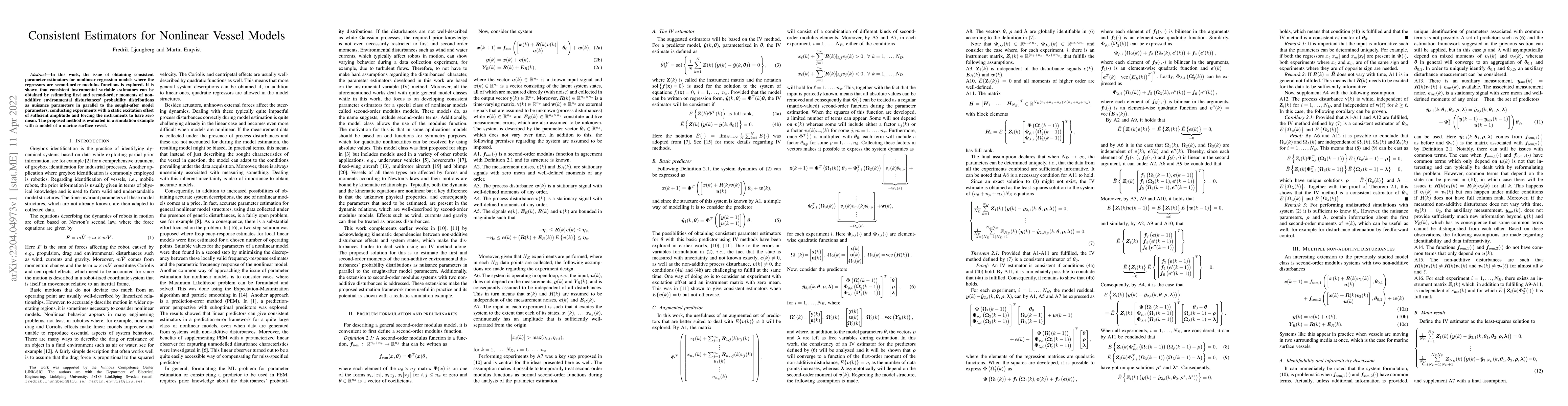 Thumbnail for Consistent Estimators for Nonlinear Vessel Models