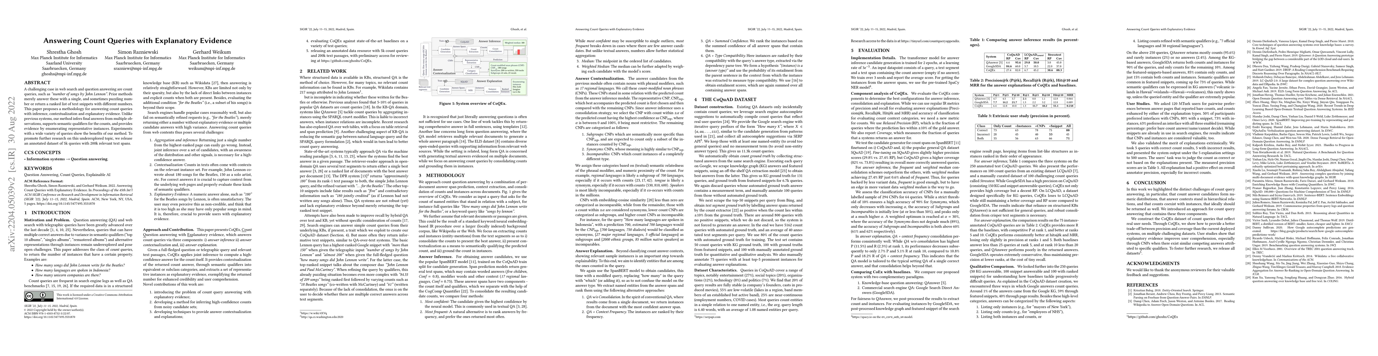 Thumbnail for Answering Count Queries with Explanatory Evidence