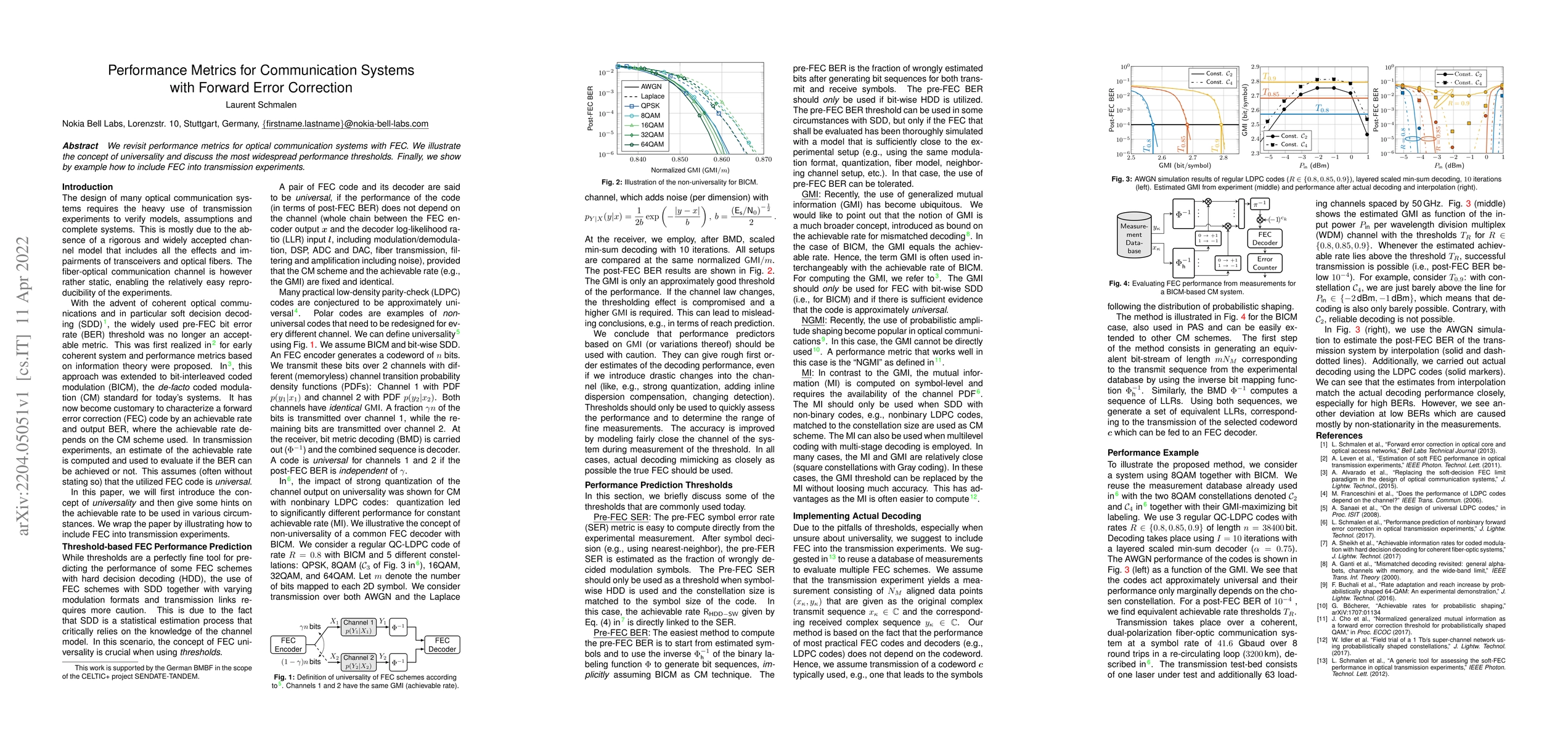 Thumbnail for Performance Metrics for Communication Systems with Forward Error
  Correction