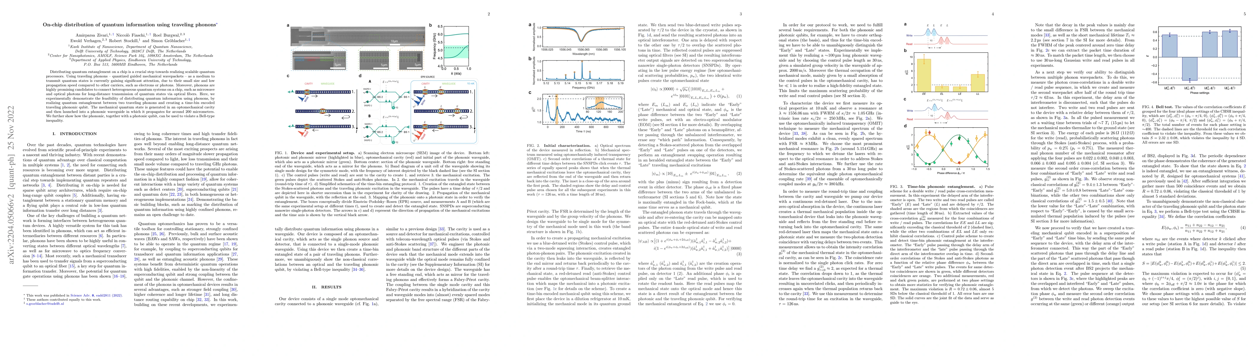 Thumbnail for On-chip distribution of quantum information using traveling phonons