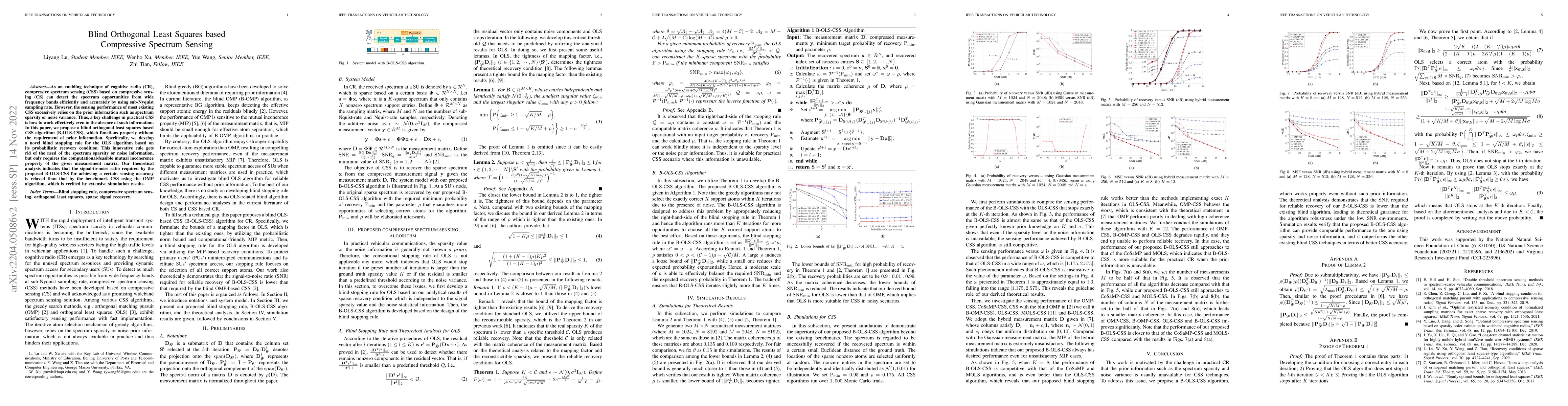 Thumbnail for Blind Orthogonal Least Squares based Compressive Spectrum Sensing