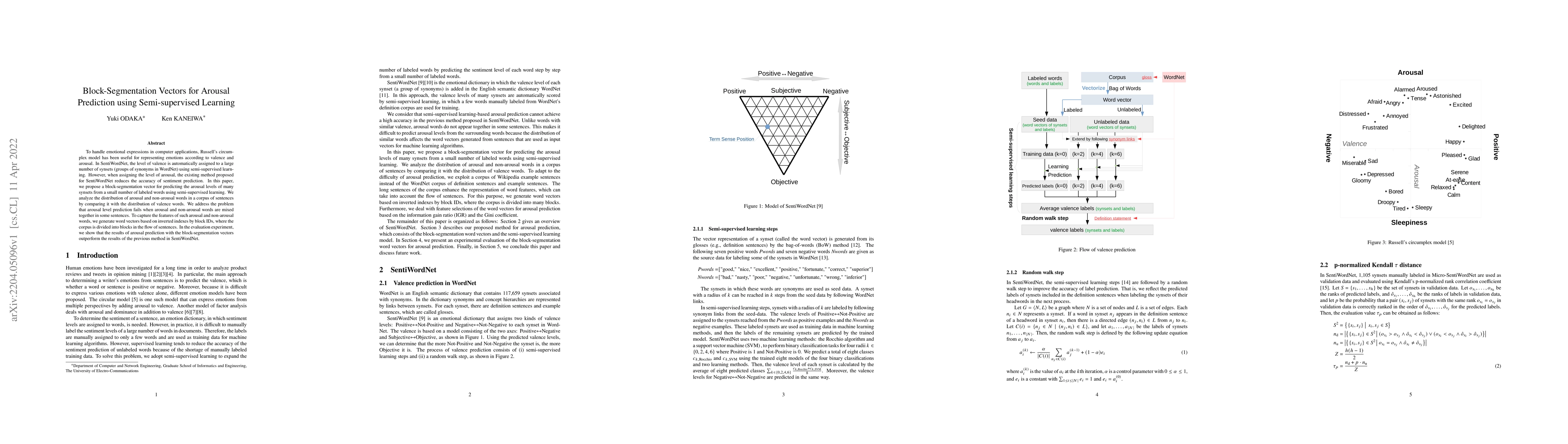 Thumbnail for Block-Segmentation Vectors for Arousal Prediction using Semi-supervised
  Learning