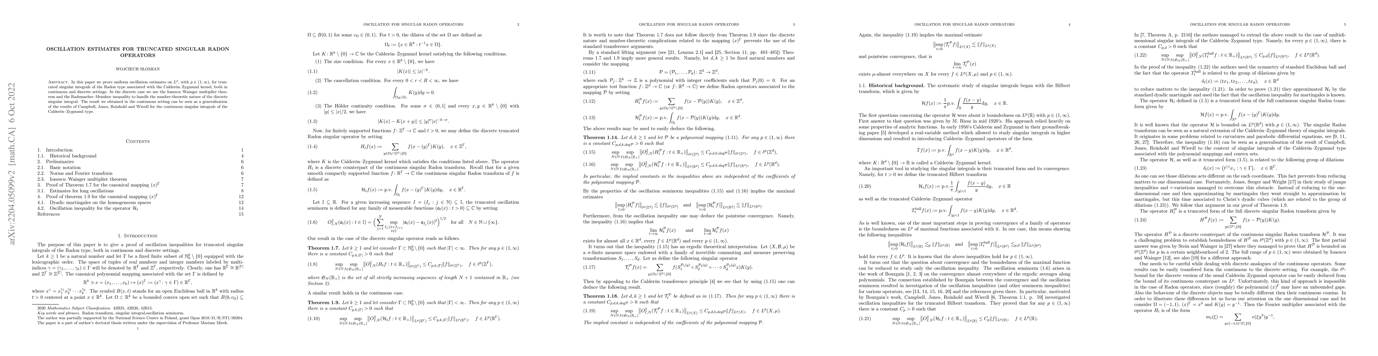 Thumbnail for Oscillation estimates for truncated singular Radon operators