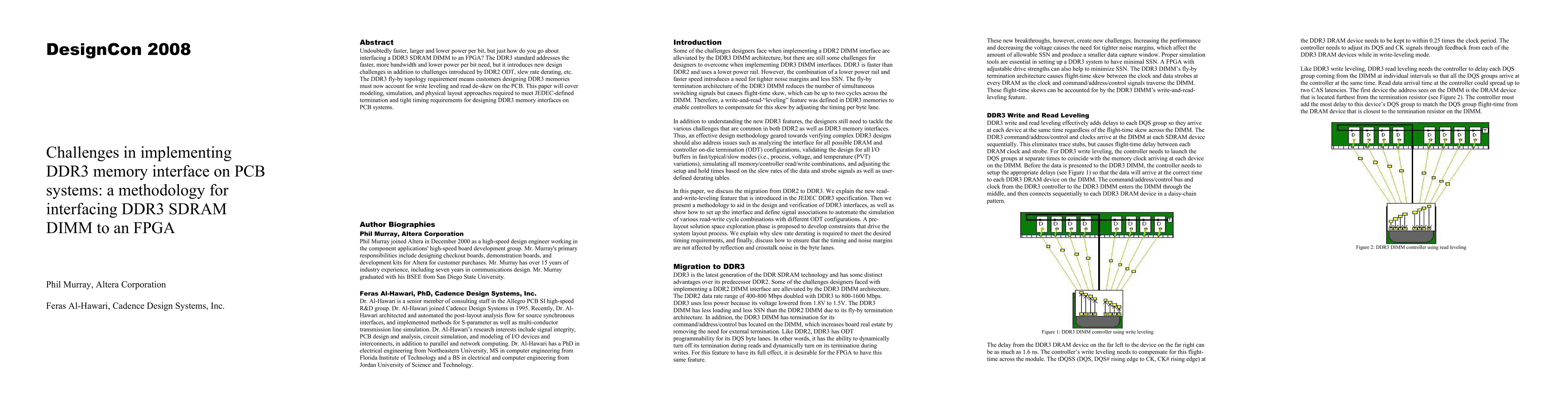 Thumbnail for Challenges in implementing DDR3 memory interface on PCB systems: a
  methodology for interfacing DDR3 SDRAM DIMM to an FPGA