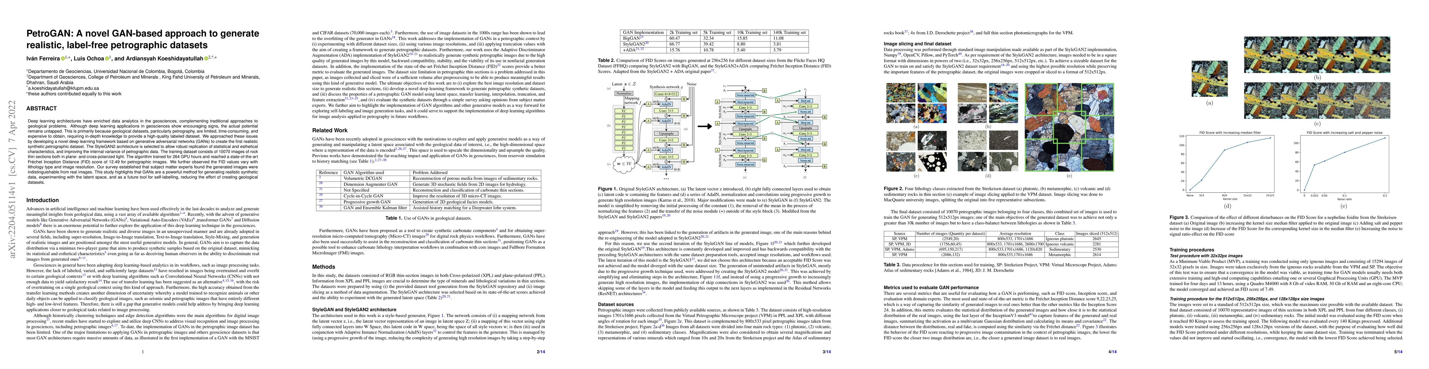 Thumbnail for PetroGAN: A novel GAN-based approach to generate realistic, label-free
  petrographic datasets
