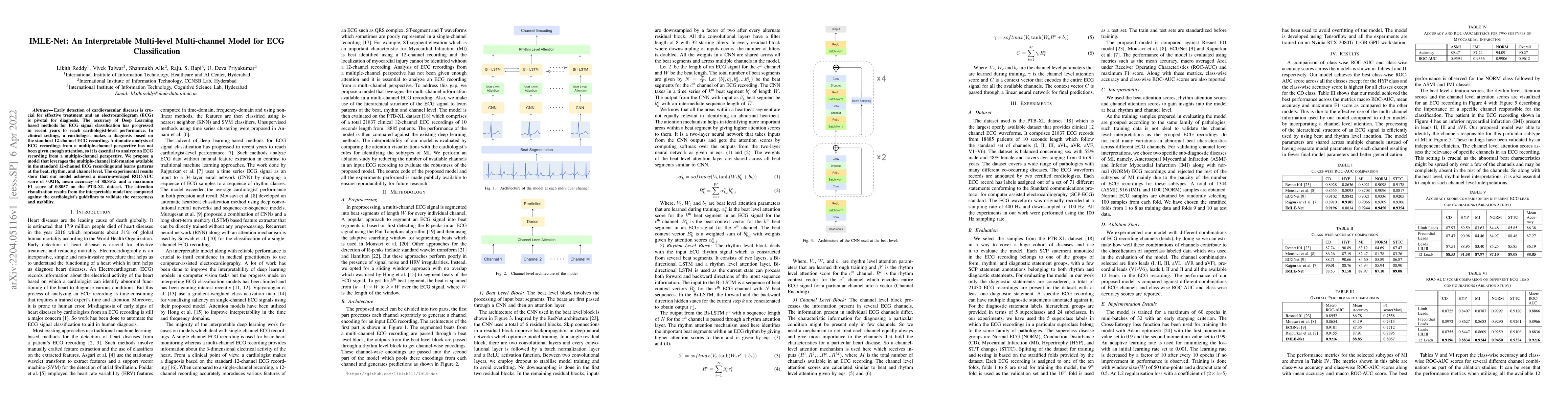 Thumbnail for IMLE-Net: An Interpretable Multi-level Multi-channel Model for ECG
  Classification
