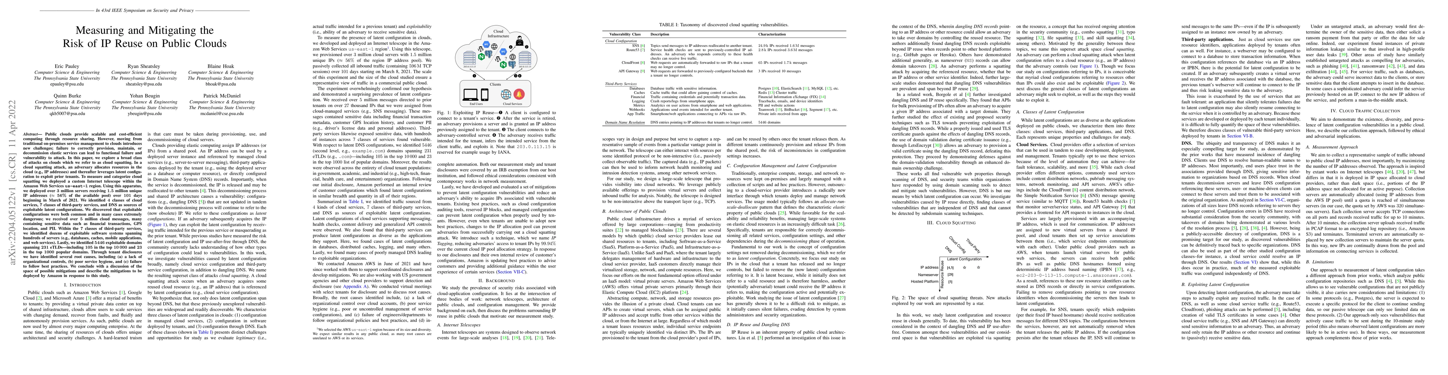 Thumbnail for Measuring and Mitigating the Risk of IP Reuse on Public Clouds