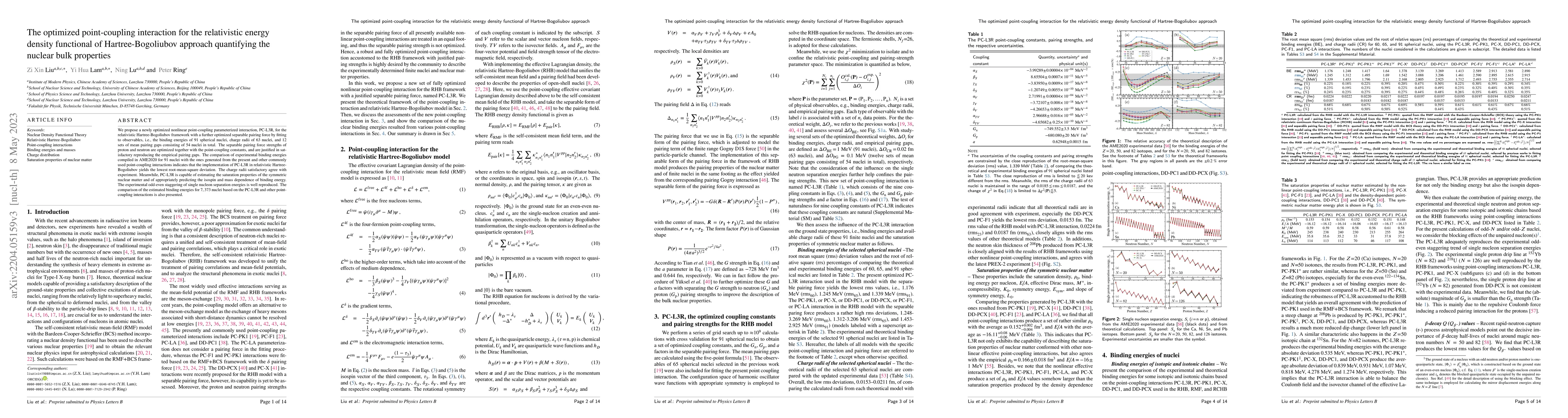 Thumbnail for The optimized point-coupling interaction for the relativistic energy
  density functional of Hartree-Bogoliubov approach quantifying the nuclear
  bulk properties