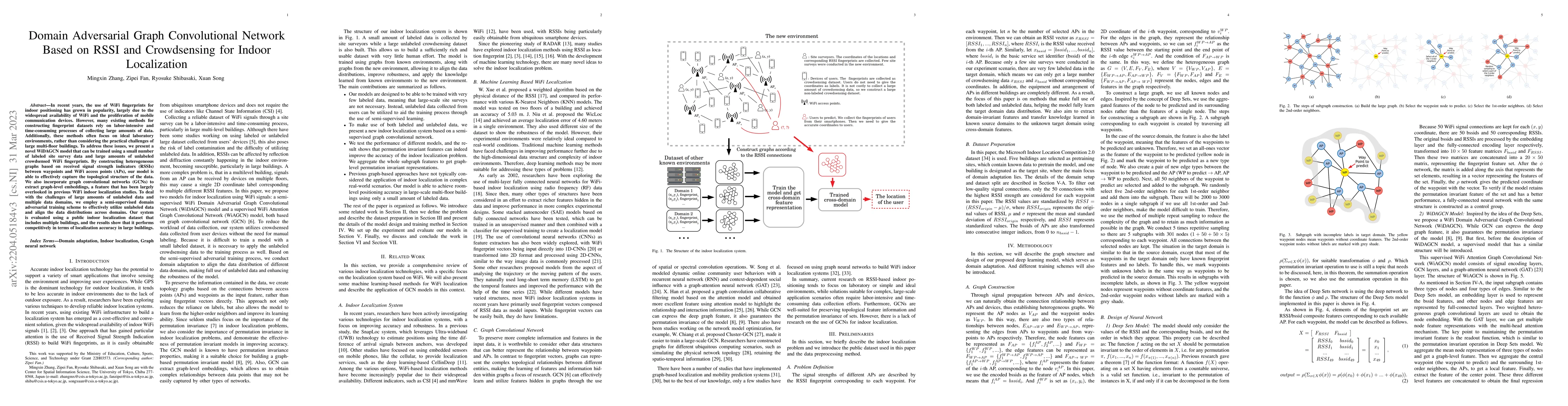 Thumbnail for Domain Adversarial Graph Convolutional Network Based on RSSI and
  Crowdsensing for Indoor Localization