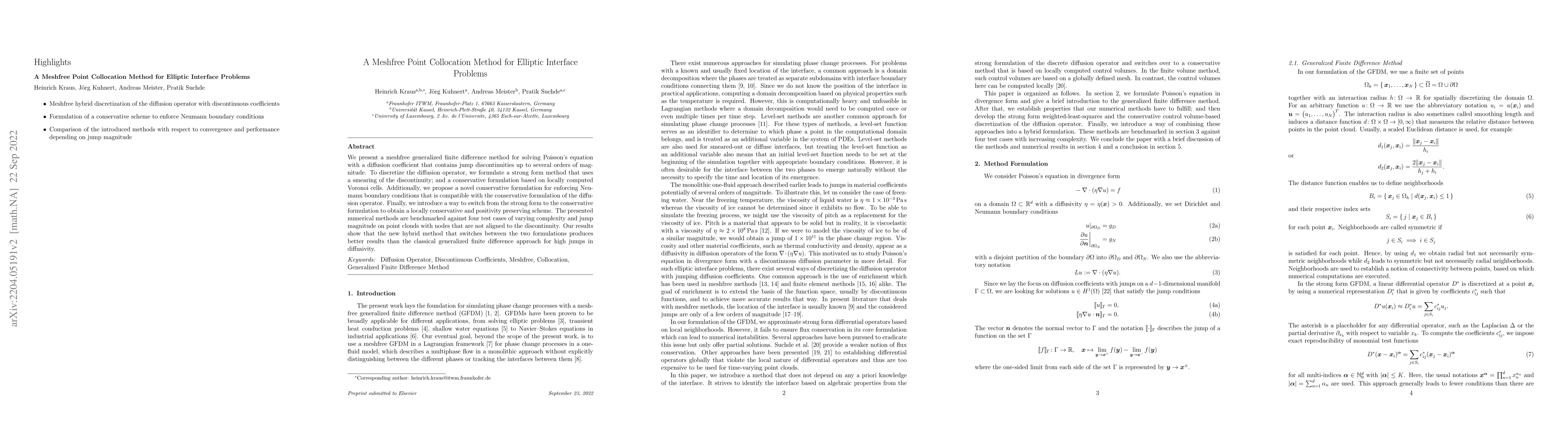 Thumbnail for A Meshfree Point Collocation Method for Elliptic Interface Problems