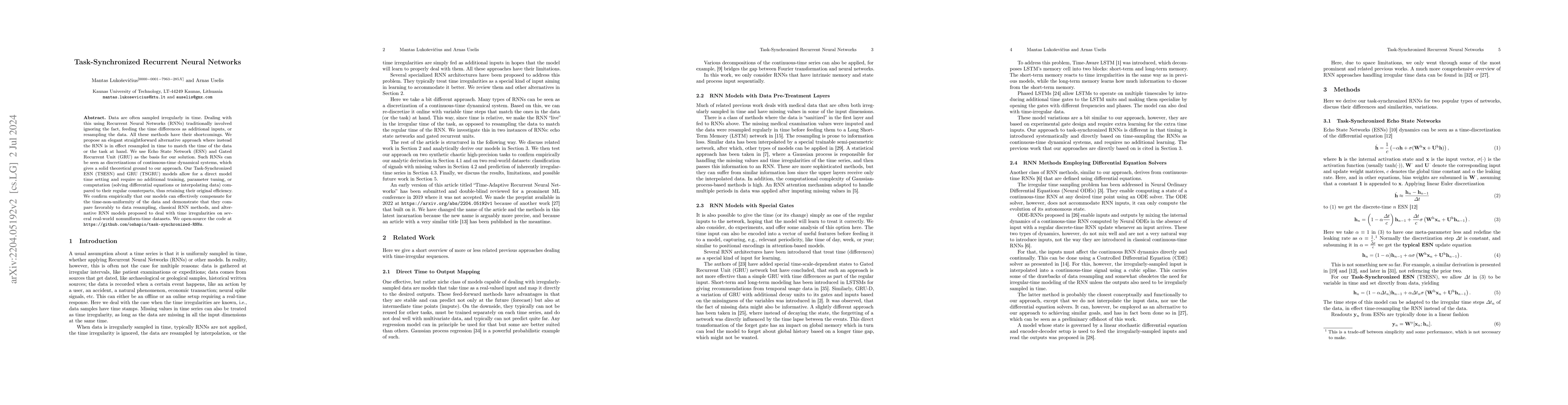 Thumbnail for Task-Synchronized Recurrent Neural Networks