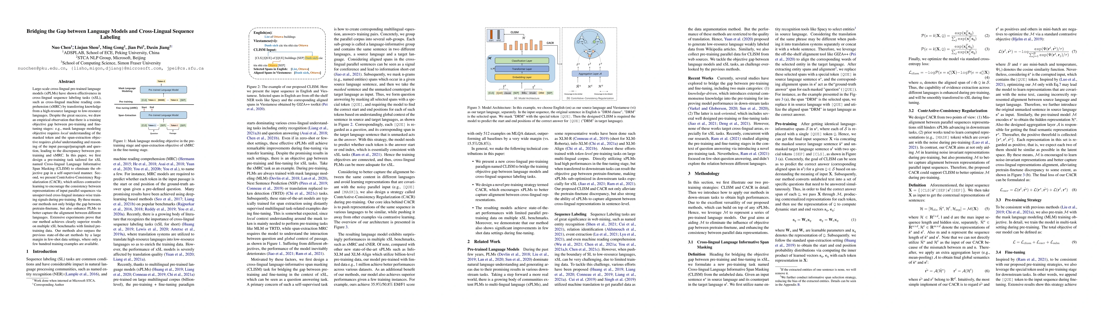 Thumbnail for Bridging the Gap between Language Models and Cross-Lingual Sequence
  Labeling