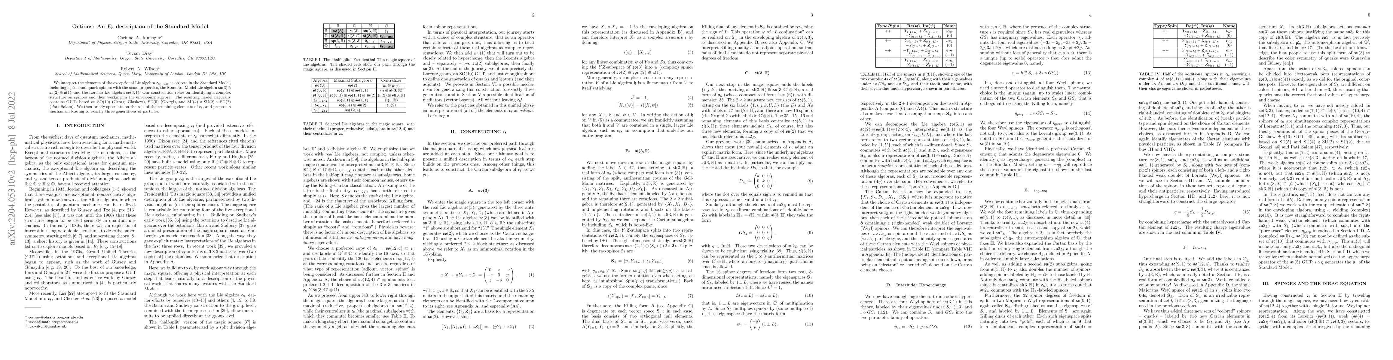 Thumbnail for Octions: An $E_8$ description of the Standard Model