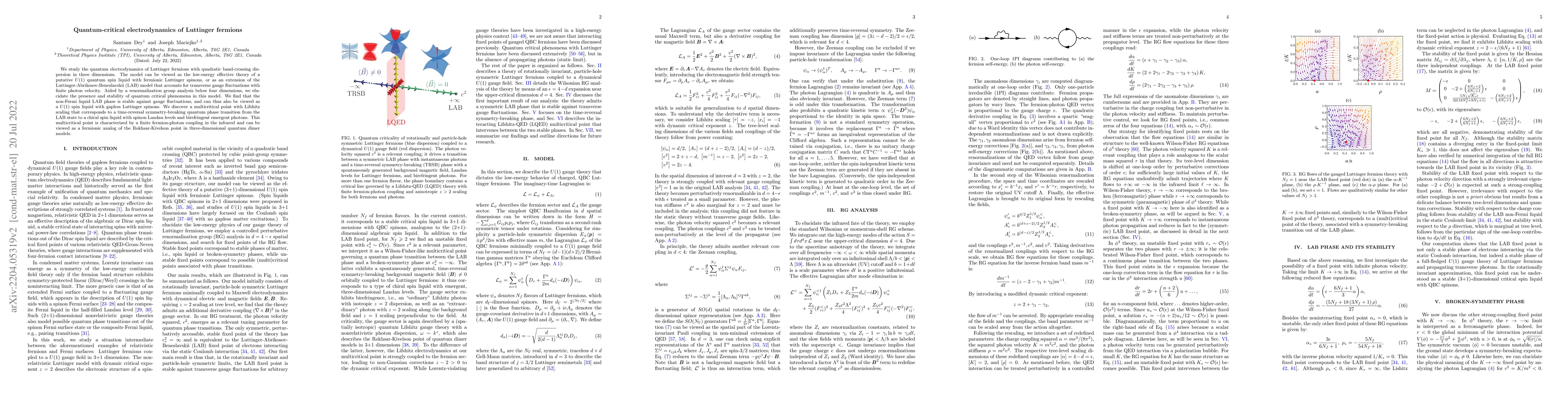 Thumbnail for Quantum-critical electrodynamics of Luttinger fermions