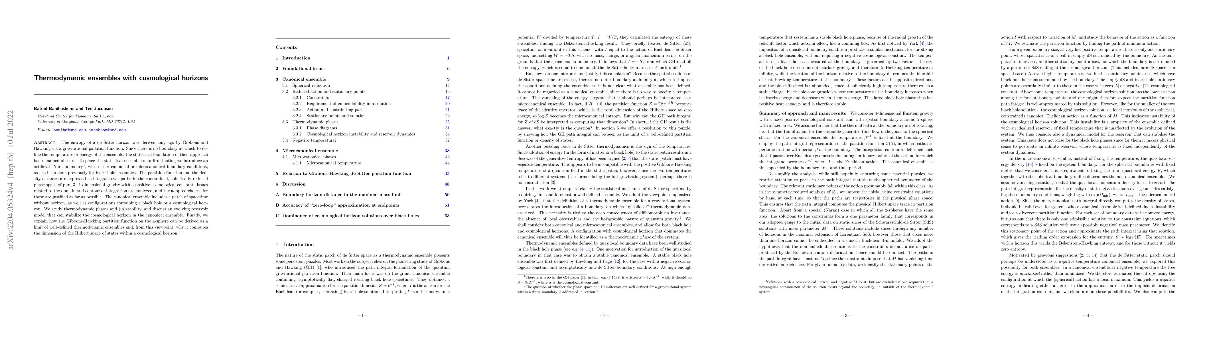 Thumbnail for Thermodynamic ensembles with cosmological horizons