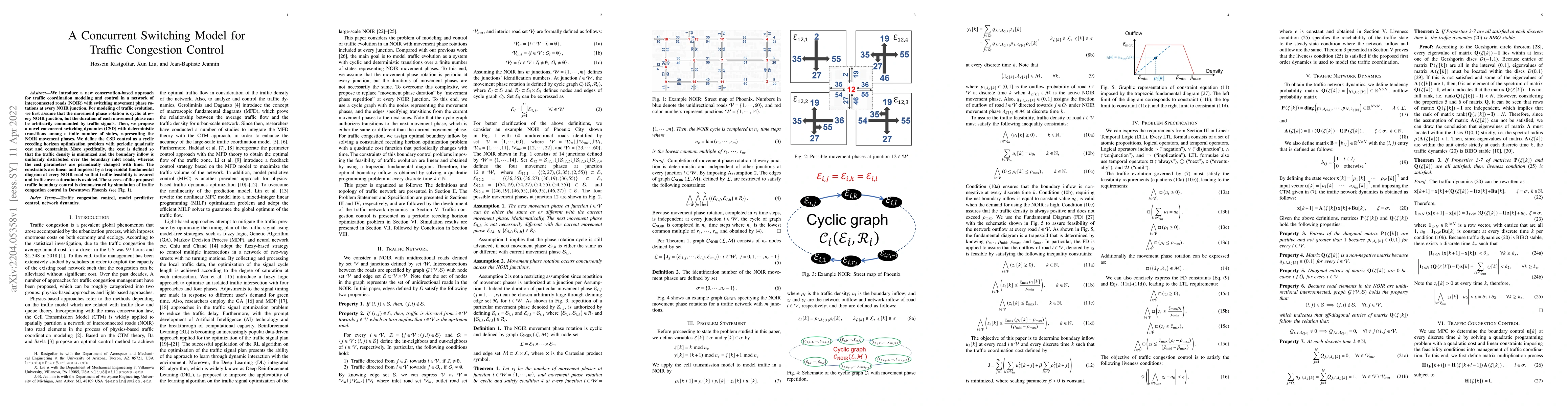 Thumbnail for A Concurrent Switching Model for Traffic Congestion Control