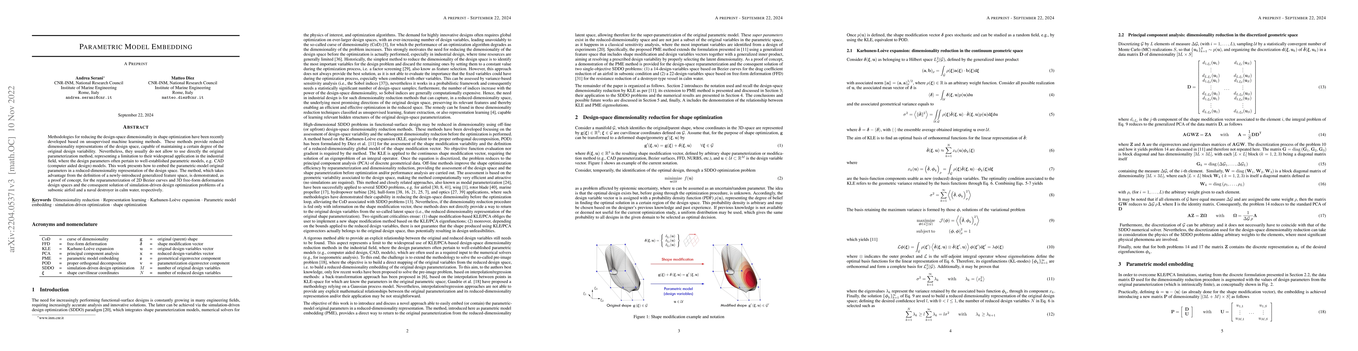 Thumbnail for Parametric Model Embedding