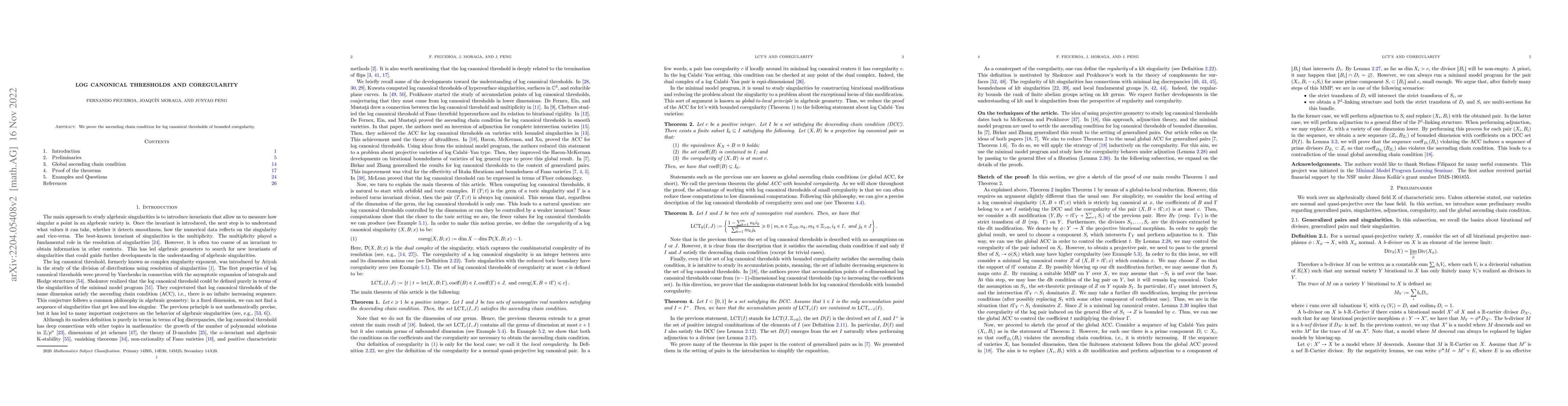 Thumbnail for Log canonical thresholds and coregularity