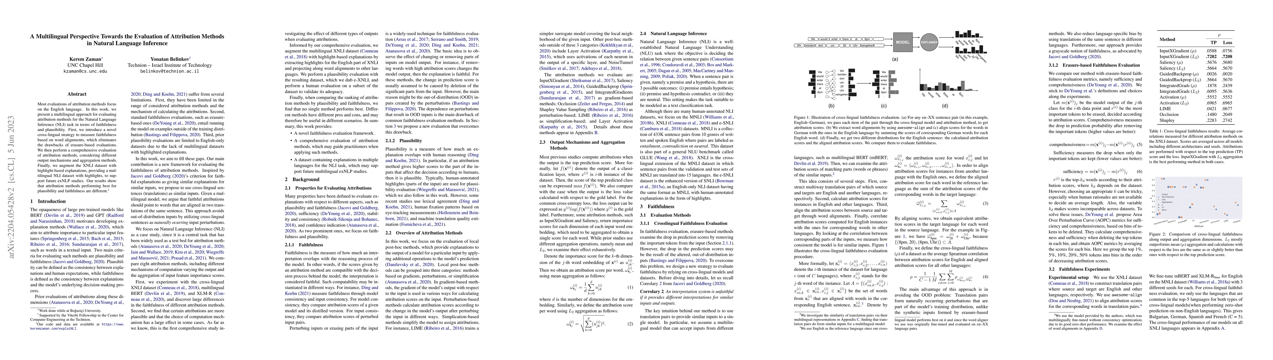 Thumbnail for A Multilingual Perspective Towards the Evaluation of Attribution Methods
  in Natural Language Inference