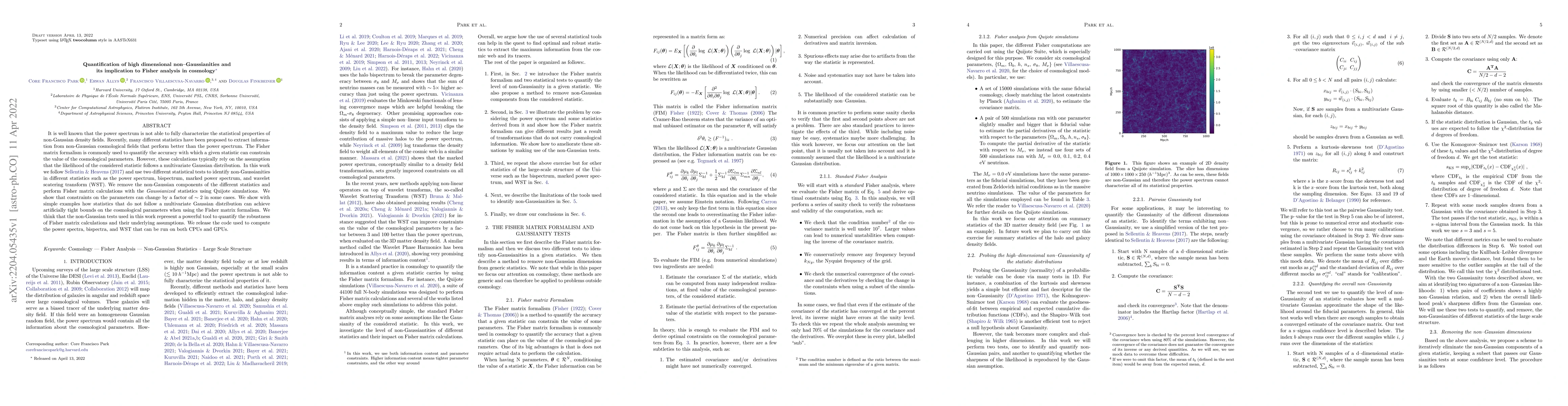 Thumbnail for Quantification of high dimensional non-Gaussianities and its implication
  to Fisher analysis in cosmology