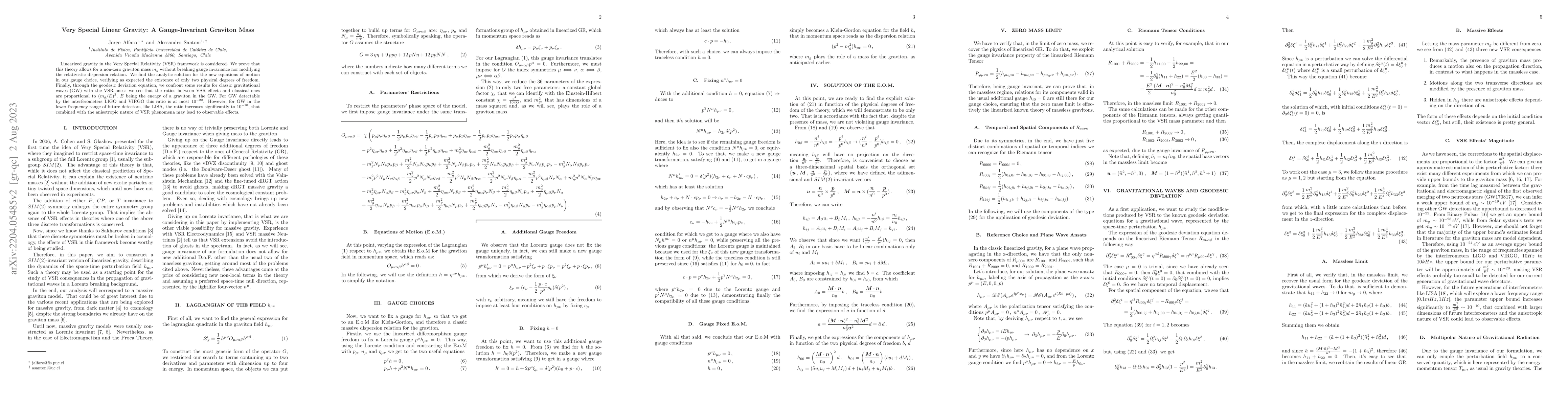 Thumbnail for Very Special Linear Gravity: A Gauge-Invariant Graviton Mass