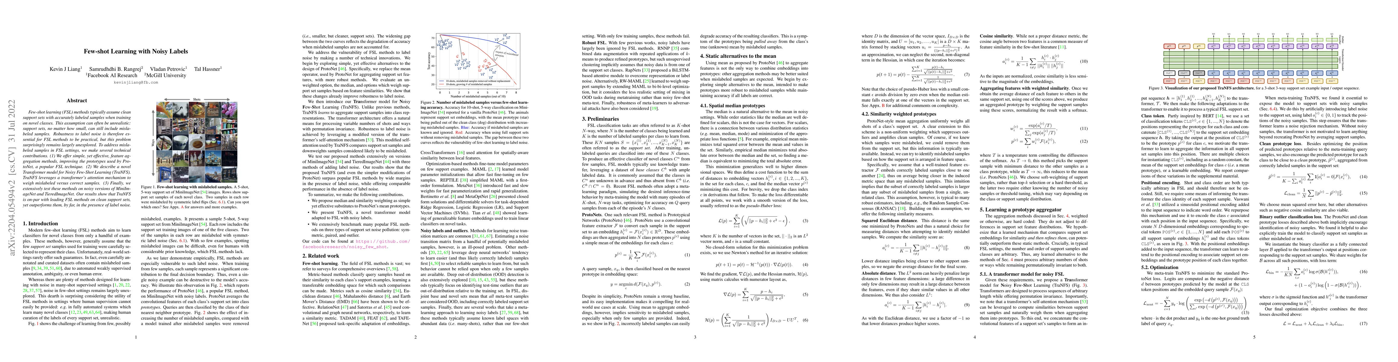 Thumbnail for Few-shot Learning with Noisy Labels