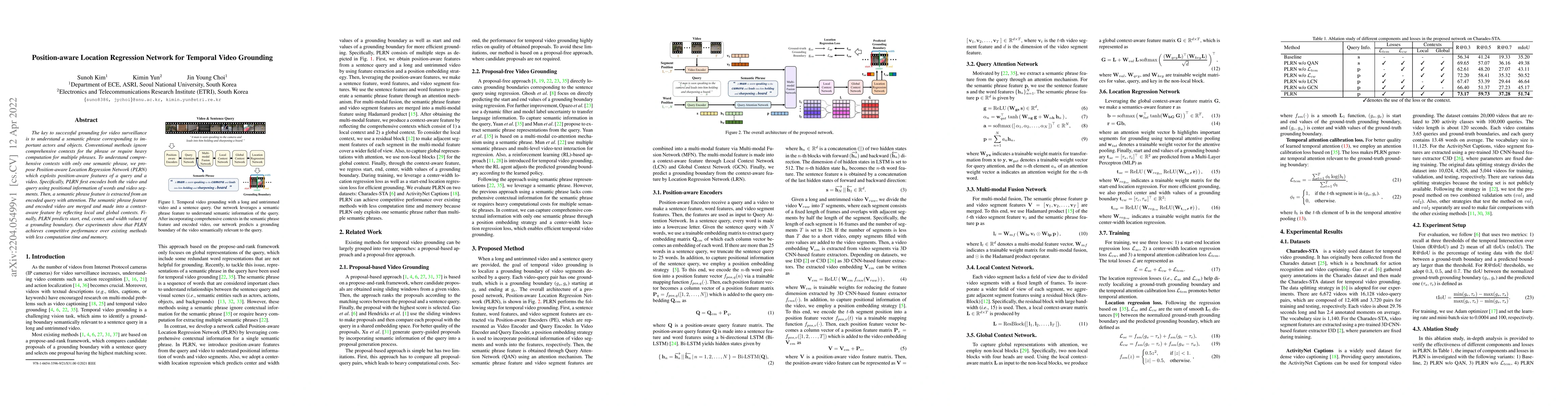 Thumbnail for Position-aware Location Regression Network for Temporal Video Grounding